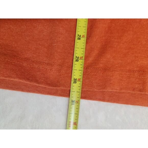 Carhartt Tshirt Mens 2XL Orange Long Sleeve Crew Neck Tee Shirt Loose Fit Logo - Picture 9 of 10